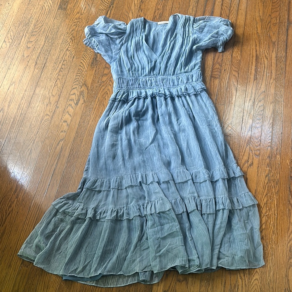 Elegant Blue Maxi Dress